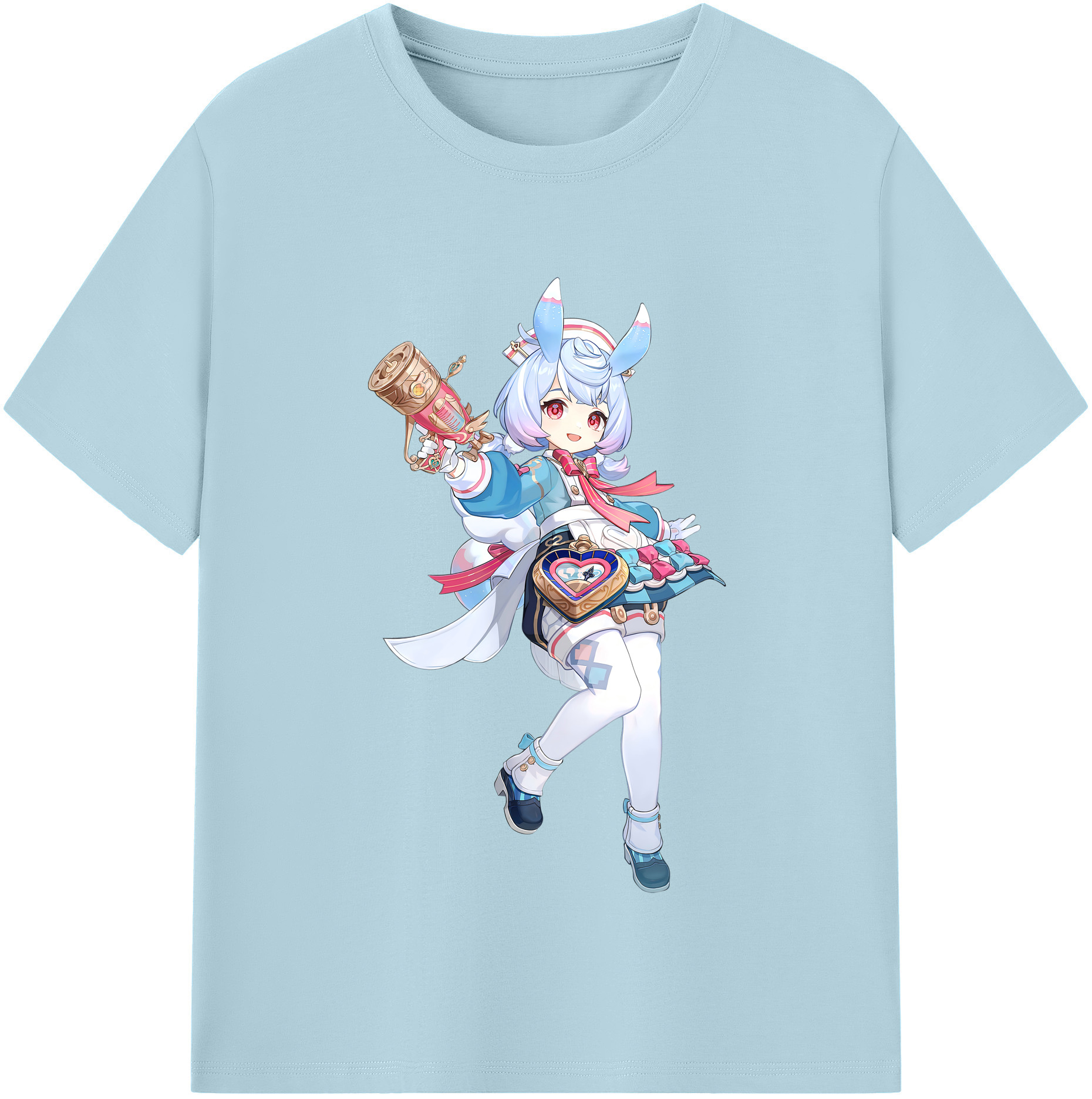 げんし神 シゲウィン genshin Shigewin 綿100％半袖Tシャツ（フロントプリント）